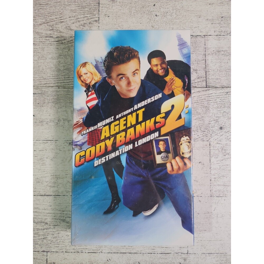 NEW Agent Cody Banks 2: Destination London (VHS, 2004) Frankie Muniz SEALED
